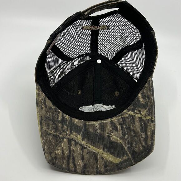 Mossy Oak Camouflage Hat Hunt Woodland Camo Fish Baseball Velcro Backstrap - Picture 9 of 14
